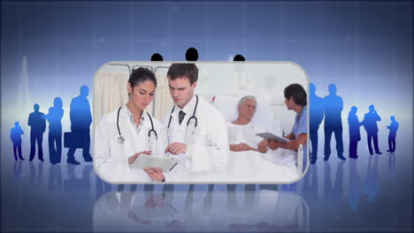 Montage-of-doctors-working-with-elderly-patients