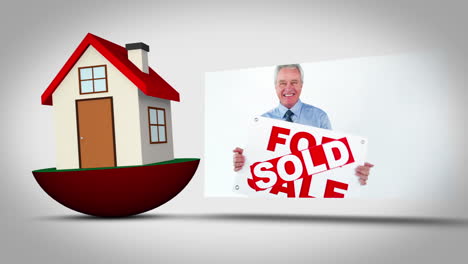 Immobilienmontage-Mit-Glücklichem-Makler-Und-Kunden