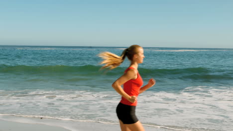 Woman-running-on-the-beach