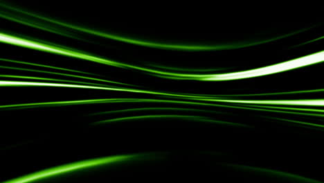 Abstract-green-line-on-black-background