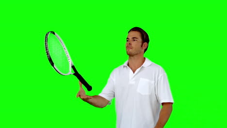 Tennis-player-throwing-his-racket