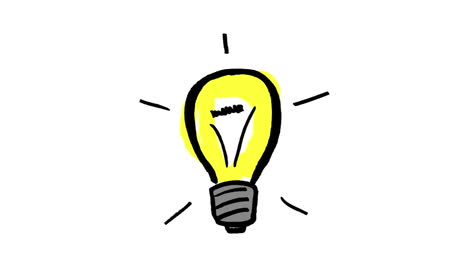 Animation-of-yellow-light-bulb