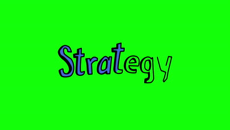 Animation-of-the-word-strategy-appearing