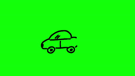 Painting-of-slowly-appearing-car-