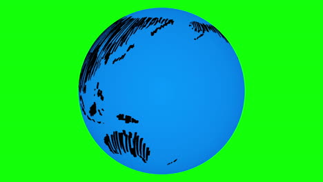 Rotating-painted-earth