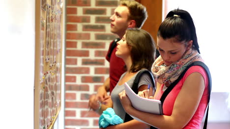 Students-checking-the-notice-board