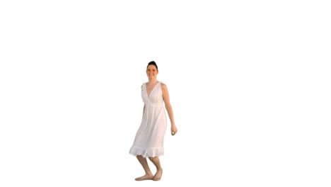 Beautiful-young-woman-in-white-dress-jumping