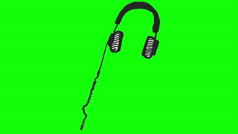 Drawing-of-headphones-