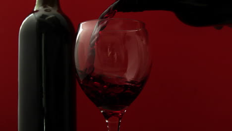 Red-wine-pouring-into-wine-glass