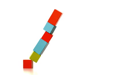 Tower-of-building-blocks-falling-over