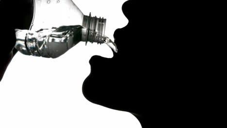 Silhouette-of-woman-drinking-from-bottle