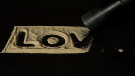 Love-spelled-out-in-dust-being-suctioned-in-rewind