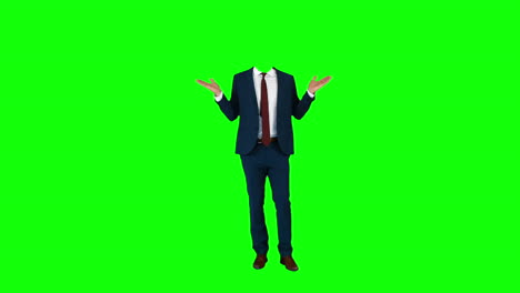 Headless-businessman-gesturing-to-camera