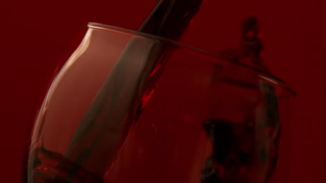 Red-wine-pouring-into-wine-glass