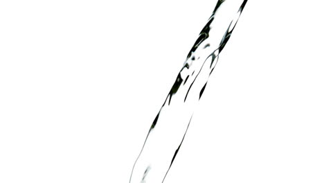 Water-pouring-against-white-background