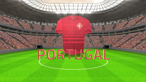 Mensaje-De-La-Copa-Mundial-De-Portugal-Con-Camiseta-Y-Texto