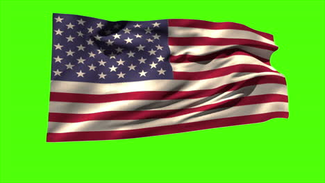 Bandera-Nacional-De-Estados-Unidos-Ondeando-En-La-Brisa