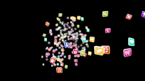 Colourful-app-icon-tiles-on-black-background