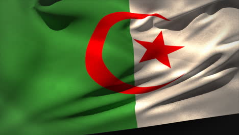 Digitally-generated-algeria-flag-waving