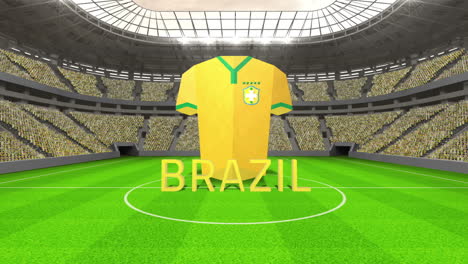 Brasilien-WM-Nachricht-Mit-Trikot-Und-Text