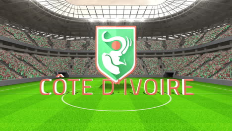 Elfenbeinküste-WM-Nachricht-Mit-Abzeichen-Und-Text
