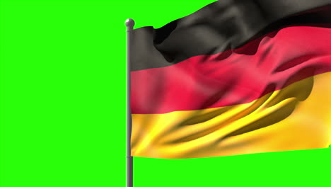 Germany-national-flag-waving-on-flagpole