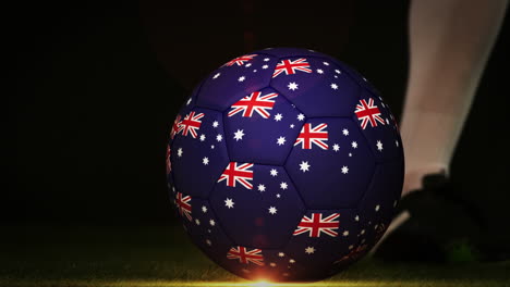 Football-player-kicking-australia-flag-ball