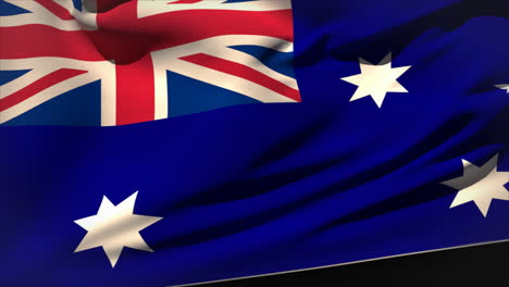 Bandera-De-Australia-Generada-Digitalmente-Ondeando