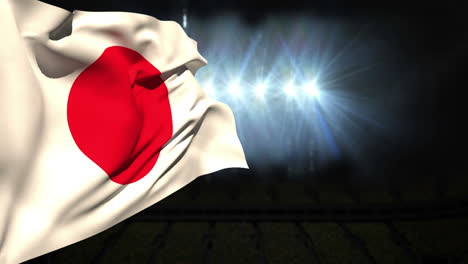 Große-Japanische-Nationalflagge-Weht-