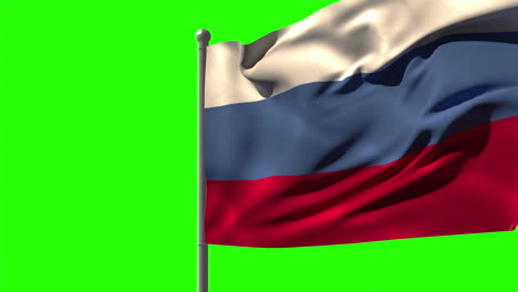 Russlands-Nationalflagge-Weht-Am-Fahnenmast