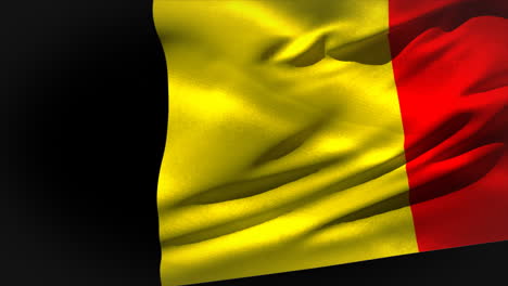 Bandera-De-Bélgica-Generada-Digitalmente-Ondeando
