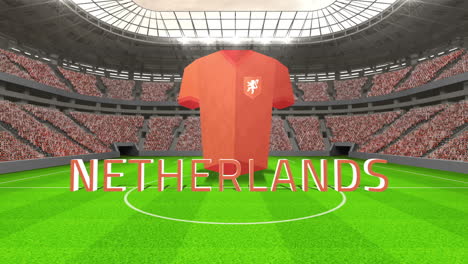 Mensaje-De-La-Copa-Mundial-De-Holanda-Con-Camiseta-Y-Texto.
