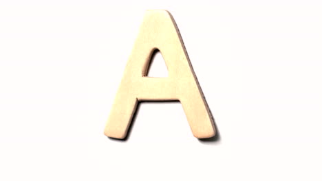 The-letter-A-rising-on-white-background