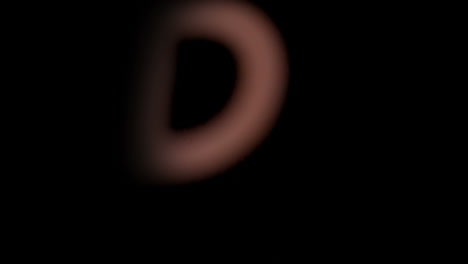 The-letter-d-rising-on-black-background