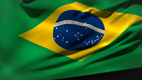 Digitally-generated-brasil-flag-waving