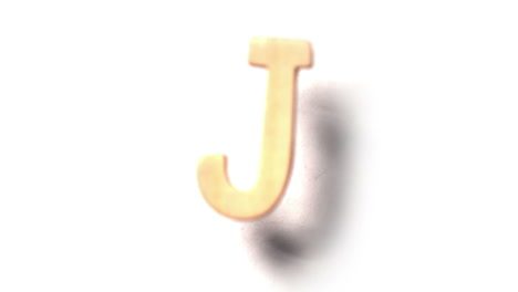 The-letter-j-rising-on-white-background