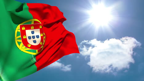 Portugal-national-flag-waving