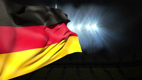 Large-german-national-flag-waving-