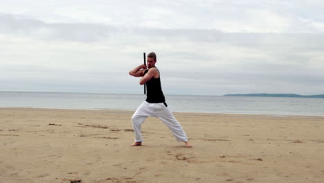 Fit-man-practicing-martial-arts