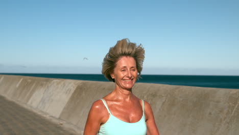 Senior-woman-jogging-on-a-sunny-day