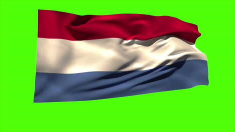 Bandera-Nacional-De-Los-Países-Bajos-Ondeando-En-La-Brisa