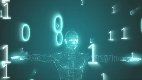 Vitruvian-man-graphic-with-binary-code-animation