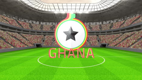 Ghana-World-Cup-Nachricht-Mit-Abzeichen-Und-Text