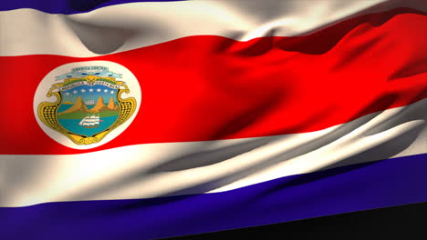 Digitally-generated-costa-rica-flag-waving