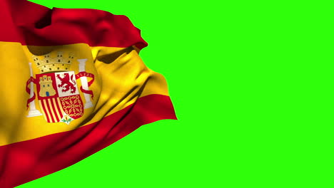 Large-spain-national-flag-blowing