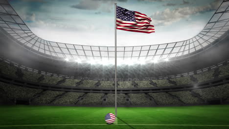 United-States-of-America-national-flag-waving-on-flagpole-