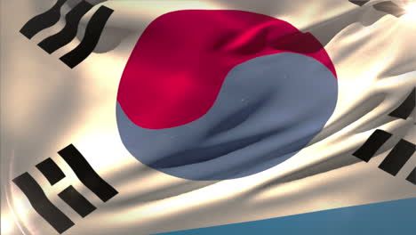 Large-korea-republic-national-flag-waving-