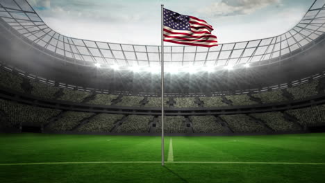 United-States-of-America-national-flag-waving-on-flagpole