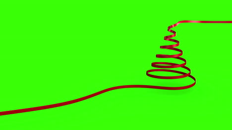Christmas-tree-ribbon-forming-against-copy-space-background
