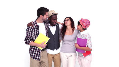 Hipster-students-smiling-and-chatting